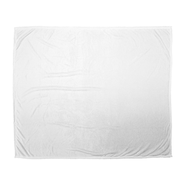 Plain White Fleece Blanket