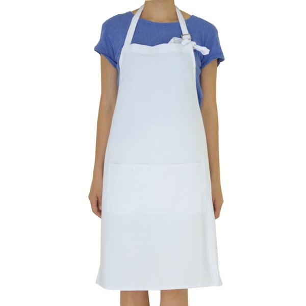 White Canvas Apron - Image 2