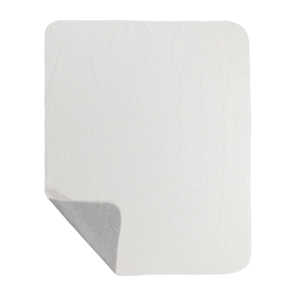 White Quilted Baby Blanket