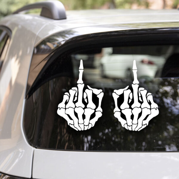 Hands Giving The Double Bird Salute Decal