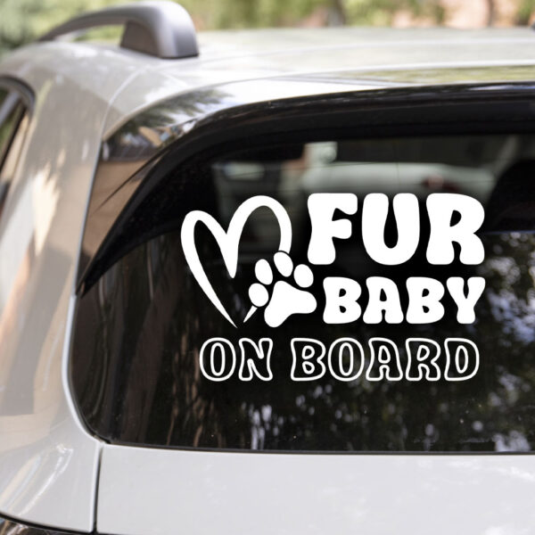 Fur Baby On Board Decal
