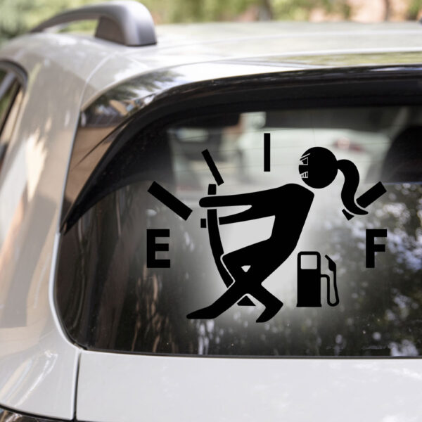 Gas Meter Girl Decal - Image 2