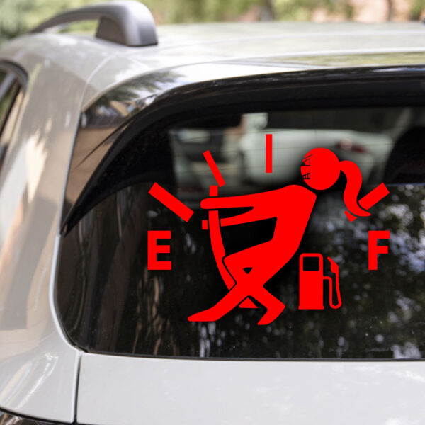 Gas Meter Girl Decal - Image 3