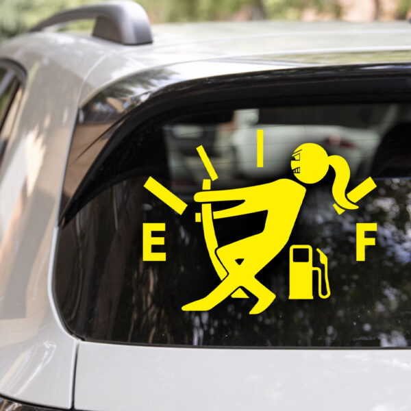 Gas Meter Girl Decal - Image 5