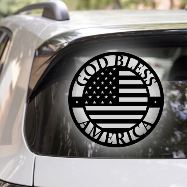 God Bless America Decal - Image 2