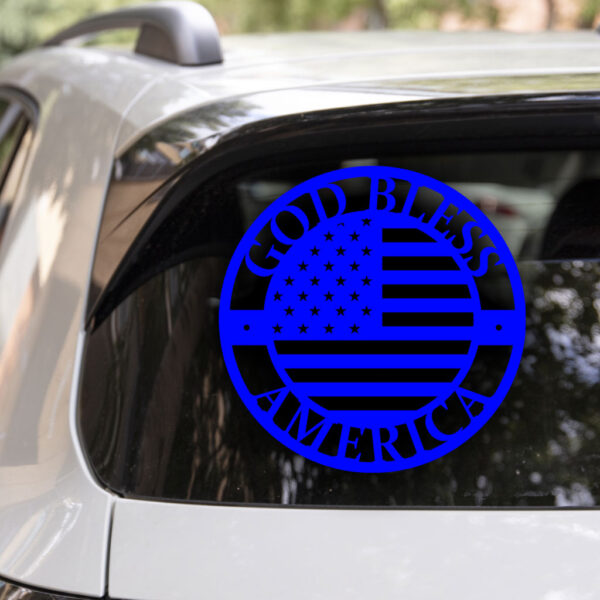 God Bless America Decal - Image 4