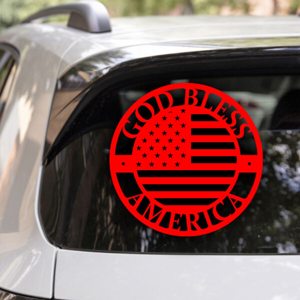 God Bless America Decal - Image 3