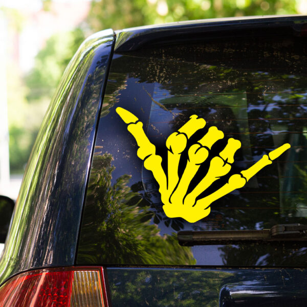 Hang Loose Skeleton Hands Decal - Image 5
