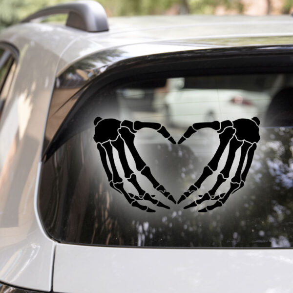 Heart Hands Car Window Decal - Image 2