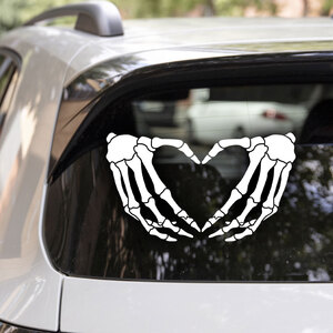 Heart Hands Car Window Decal