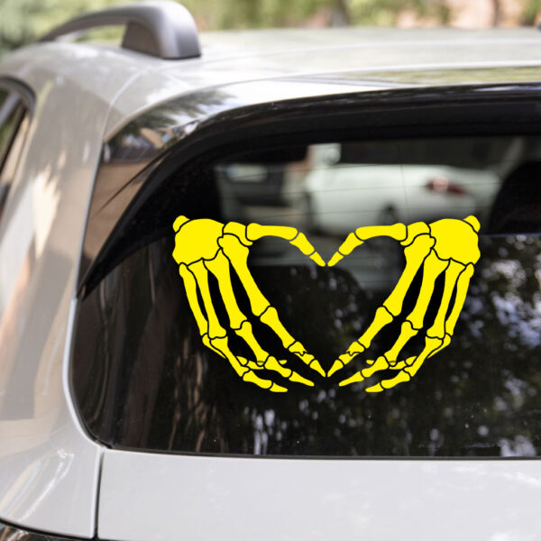 Heart Hands Car Window Decal - Image 5