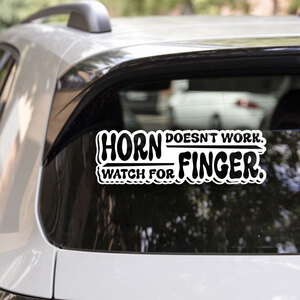 Horn Doesn't Work Watch For Finger Decal