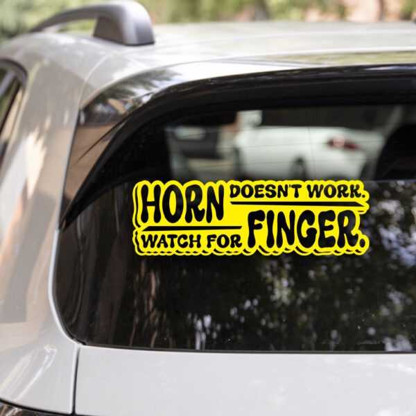Horn Doesn't Work Watch For Finger Decal - Image 5