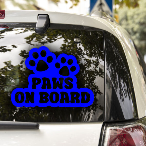Paws On Board Decal - Image 4