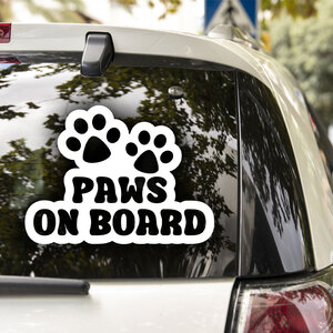 Paws On Board Decal